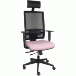 CHAISE DE BUREAU HORNA ACCOUDOIRS RÈGLABLES - ROSE - PIQUERAS Y CRESPO