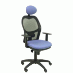 FAUTEUIL DE BUREAU JORQUERA - DOSSIER MAILLE - BLEU CLAIR