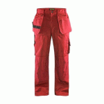 PANTALON DE TRAVAIL ARTISAN À POCHES FLOTTANTES ROUGE C154 - BLAKLADER