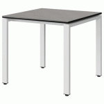 TABLE MALIBU 80X80 T5 SOUDÉ ST ANTIB BÉTON F186/NO BLC 9016