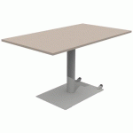 TABLE MANO MOB 140X80 T6 - STRAT ABS PRALINE/9006 - MOBIDECOR