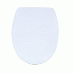 ABATTANT WC - THERMODUR - CHARNIÈRES INOX - BLANC MSV