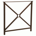 BARRIÈRE HÉRITAGE SIMPLE CROIX 80 CM - MARRON 8017 - PROCITY