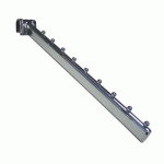BRAS INCLINÉ POUR BARRE DE PENDERIE SWING - 400 MM - CHROMÉ BOHNACKER