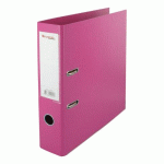 CLASSEUR À LEVIER CARTONNÉ BRUNEAU A4 MAXI - DOS 7,2 CM FUCHSIA