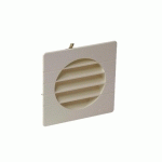 GRILLE DE VENTILATION À ENCASTRER EXTÉRIEUR POUR TUBES PVC 125MM COLORIS SABLE - NICOLL - 1GETM125