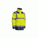 VESTE HARBOR PU HI-VIZ 3M JAUNE FLUO/MARINE TL - COVERGUARD - 7KANYL