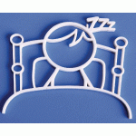 PICTOGRAMME NEOSIGN 3D MUR DORTOIR BLANC - MANUTAN COLLECTIVITÉS