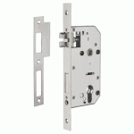 SERRURE À LARDER MONOPOINT INTELOCK -TÉTIÈRE BOUTS CARRÉS -RÉVERSIBLE -85X45MM THIRARD