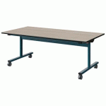 TABLE MALIBU RAB. 160X80 T3 DL ST ACACIA/NOIR BLEU 5025