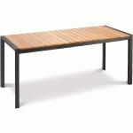 TABLE PAROS 160 X 90 CM ANTHRACITE/TECK