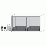 ARMOIRE SÉCURITÉ SOUS PAILLASSE UB-S-90 UB90.060.110.2S GRIS - ASECOS