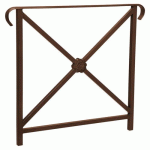 BARRIÈRE HÉRITAGE ROSACE 80 CM DOUBLE CROSSE - MARRON 8017 - PROCITY