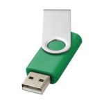 CLÉ USB ROTATIVE BASIQUE 2 GB - VERT - CLÉS USB PUBLICITAIRES PERSONNALISÉES