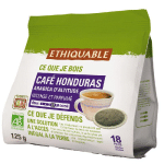 PAQUET DE 18 DOSETTES DE CAFE HONDURAS, COMPATIBLE SENSEO - INTENSITE 4 (PAQUET 18 UNITES)
