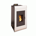 POÊLE À GRANULÈS ÉTANCHE - LÉA 8 KW BLANC STOVIA