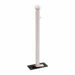 POTELET RABATTABLE SOLIBLOC Ø 76 MM BOULE - GRIS 7044 - PROCITY