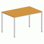 TABLE LOKI 120X80X75 CM JAUNE/BLANC