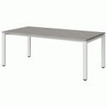 TABLE MALIBU 160X80 T3 SOUDÉ STRA ABS BÉTON F186/BLC 9016