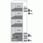 ARMOIRE SÉCURITÉ S-CLASSIC-90 S90.196.060.R JAUNE