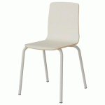 CHAISE MALIBU 4P T6 COQUE BLANC SELE W911 / ALU BLANC 9016