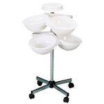 LA TABLE DE SERVICES À ROULEAUX BLANC - MANUTAN COLLECTIVITÉS