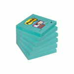 LOT DE 12 - NOTES REPOSITIONNABLES VERT MENTHE SUPER STICKY POST-IT 76 X 76 MM - BLOC DE 90 FEUILLES