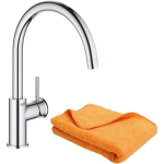 GROHE - ROBINET DE CUISINE START CLASSIC QUICKFIX CHROMÉ + MICROFIBRE - CHROMÉ