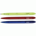 STYLO À BILLE FROSTED COULEUR DE TRACÉ: BLEU (X3 ASSORTIS)