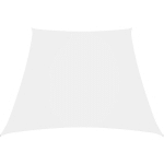 VOILE DE PARASOL TISSU OXFORD TRAP�ZE 2/4X3 M BLANC - VIDAXL