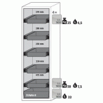 ARMOIRE SÉCURITÉ S-CLASSIC-90 S90.196.060.WDAS GRIS CLAIR