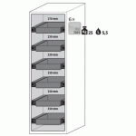 ARMOIRE SÉCURITÉ S-PHOENIX-90 S90.196.060.075.FDASR GRIS - ASECOS