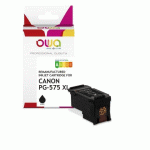 CARTOUCHE D'ENCRE REMANUFACTURÉE OWA - STANDARD - NOIR - POUR CANON PG-575 XL - CARTOUCHE COMPATIBLE