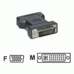 MCL ADAPTATEURS DVI-I VERS HD15 (VGA)DVI-I MALE / HD15 FEMELLE VGA (D-SUB) NOIR