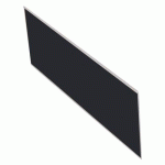 PLAQUE CONTREMARCHE MÉTAL À VISSER 10 CM X 3 M NOIR - WATTELEZ