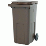 POUBELLE CONTENEUR BIODÉCHETS 2 ROUES KOROK - 240L - ROSSIGNOL PRO