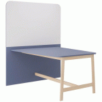 STATION DE TRAVAIL BLOIS 160X120 CM BLEU BRUME - ENOND MOBILIER