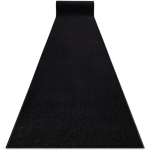 TAPIS DE COULOIR KARMEL PLAINE, UNE COULEUR NOIR 100 CM BLACK 100X200 CM