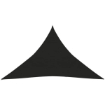 VIDAXL - VOILE D'OMBRAGE 160 G/M NOIR 3X3X4,2 M PEHD