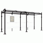 ABRI BUS PROVINCE 5 M SANS BARDAGES LATÉRAUX INOX NOIR 9005 - PROCITY