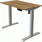 BUREAU RÈGLABLE MOVE1FONCT. MÉMOIRESILVERL100XP60CMCHÊNE - KERKMANN