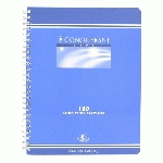LOT DE 5 - CAHIER SPIRALE CONQUÉRANT SEPT 17 X 22 CM PETITS CARREAUX 180 PAGES