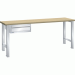 LISTA - ÉTABLI 27X36E (HXLXP) 90 X 200 X 80CM HÊTRE KEY LOCK R7035