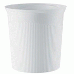 LOT DE 4 - CORBEILLE À PAPIER RE-LOOP, 13 LITRES, BLANC