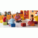 LOT DE 6 CUBES - 1 CUBE DE CHAQUE COULEUR - MANUTAN EXPERT - MANUTAN COLLECTIVITÉS