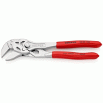 MINI PINCE-CLÉ 150 MM - CAPACITÉ 27 MM - GAINAGE PVC - FINITION CHROMÉE KNIPEX