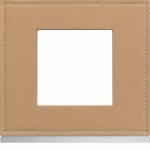 PLAQUE 1P CORD LEATHER - APPAREILLAGE MURAL GALLERY HAGER WXP5102