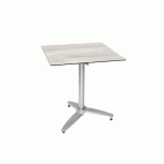 TABLE DE RESTAURANT NEO COMPACT WHITE OAK 60 X 60 CM