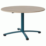 TABLE MALIBU Ø 120 T5 PC STRA ABS ACACIA/BLEU 5025