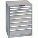 ARMOIRE GRIS PIGEON 717X725X850 AVEC 8 TIR. 75KG - LISTA